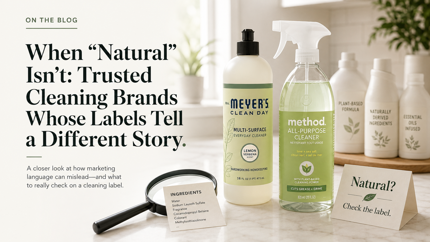 When "Natural" Isn't: Trusted Cleaning Brands Whose Labels Tell a Different Story
